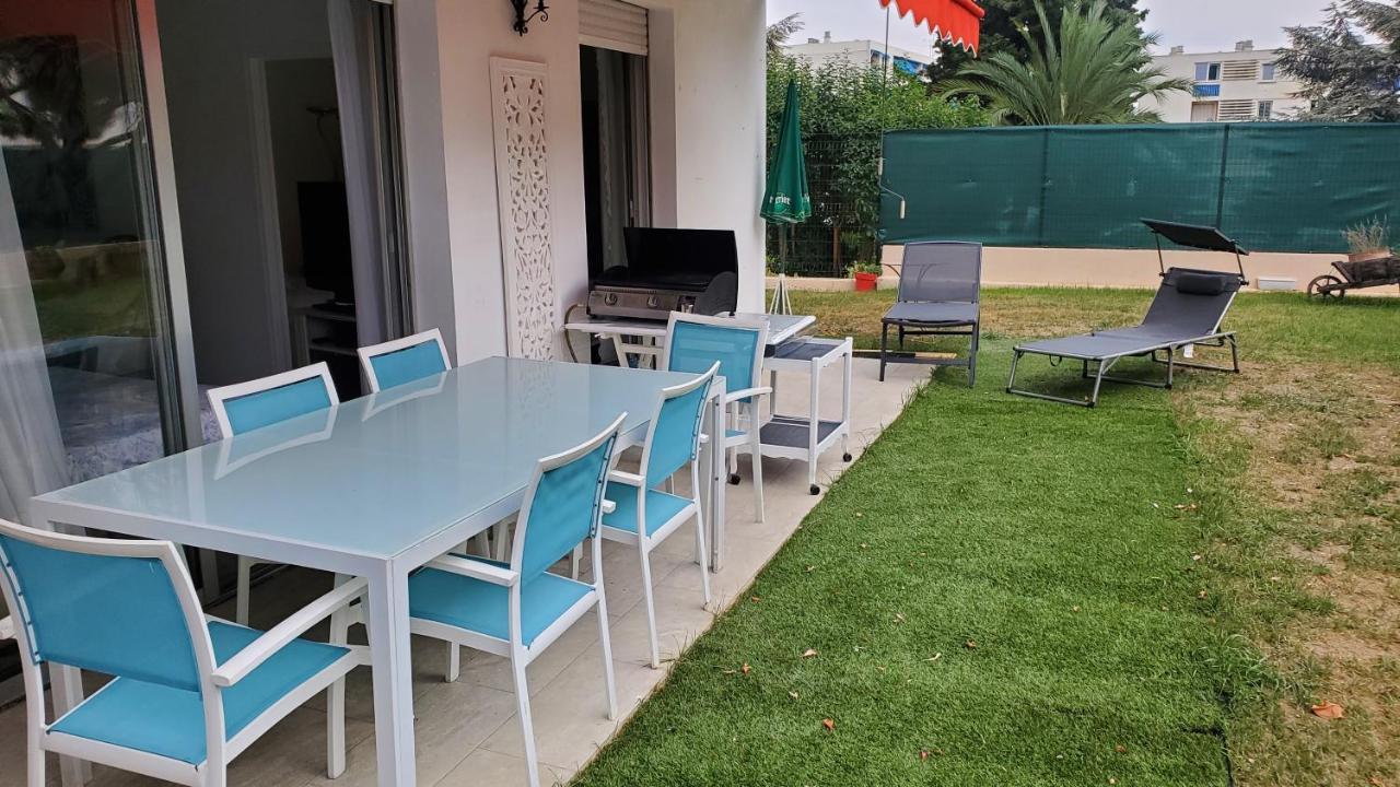 Superbe Rez De Jardin Dans Residence Au Calme Nice Exteriér fotografie